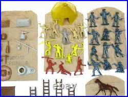 Vintage 1950's Marx Rin Tin Tin Fort Apache 7th Cavalry Play Set withBags & Box