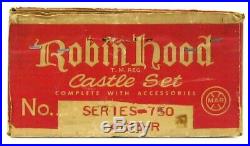 Vintage 1950's Marx Robin Hood Medieval English Castle Playset withBox EX