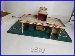 Vintage 1950's Marx Service Center Tin Play Set
