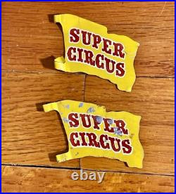 Vintage 1950's Marx Super Circus Tent Two Oddity Panels 70+ accessories