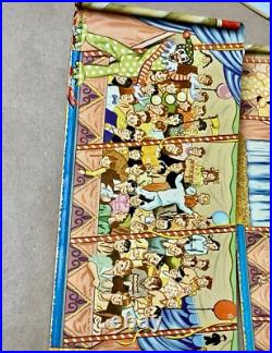 Vintage 1950's Marx Super Circus Tent Two Oddity Panels 70+ accessories