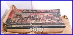 Vintage 1950's Roy Rogers RODEO RANCH Original Box Western Cowboy Toy Set