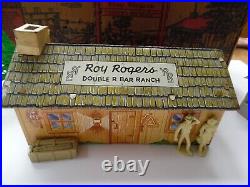 Vintage 1950's Roy Rogers Rodeo Ranch Play Set withOriginal Box INCOMPLETE