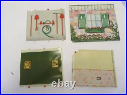 Vintage 1950s/1960s Marx Dollhouse Playset Metal Suburban Colonial with Furniture