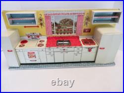 Vintage 1950s/1960s Marx Playset Modern Kitchen Set with Accessories