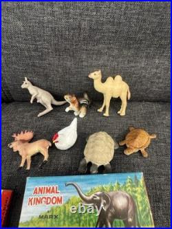Vintage 1950s-60s Lot Marx Animal Kingdom Lot Of 28 Cage Boxed And Loose