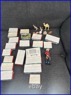 Vintage 1950s-60s Lot Marx Animal Kingdom Lot Of 28 Cage Boxed And Loose