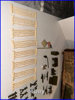 Vintage 1950s LOUIS MARX US ARMY TRAINING CENTER TOY SET WithORIGINAL BOX