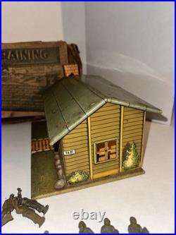 Vintage 1950s LOUIS MARX US ARMY TRAINING CENTER TOY SET WithORIGINAL BOX