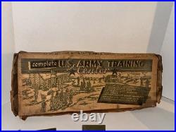 Vintage 1950s LOUIS MARX US ARMY TRAINING CENTER TOY SET WithORIGINAL BOX