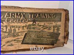 Vintage 1950s LOUIS MARX US ARMY TRAINING CENTER TOY SET WithORIGINAL BOX