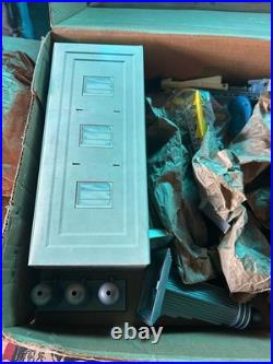 Vintage 1950s Marx Cape Canaveral Missile Set with Box Tin Building & Rockets