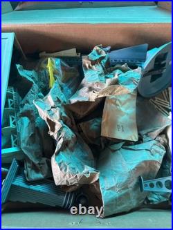 Vintage 1950s Marx Cape Canaveral Missile Set with Box Tin Building & Rockets