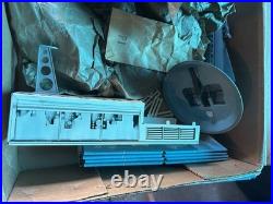 Vintage 1950s Marx Cape Canaveral Missile Set with Box Tin Building & Rockets