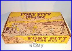 Vintage 1950s Marx Fort Pitt Stockade Playset in Original Box
