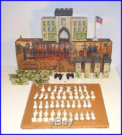 Vintage 1950s Marx Military Academy Playset with Famous Generals in Box NR