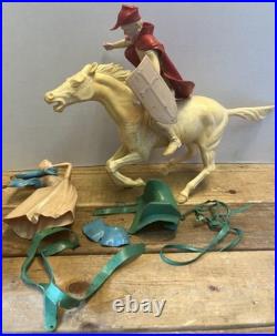 Vintage 1950s Marx Plastic Disney Prince Charming Figure Sleeping Beauty Horse