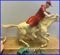 Vintage 1950s Marx Plastic Disney Prince Charming Figure Sleeping Beauty Horse