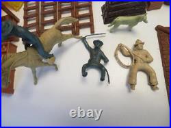 Vintage 1950s Marx Playset Rin Tin Tin Fort Apache 60mm Figures #3658