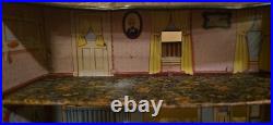 Vintage 1950s Marx Roy Rodgers Tin Town Western Playset AND Bar-M-Ranch Cabin
