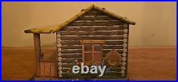 Vintage 1950s Marx Roy Rodgers Tin Town Western Playset AND Bar-M-Ranch Cabin