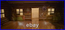 Vintage 1950s Marx Roy Rodgers Tin Town Western Playset AND Bar-M-Ranch Cabin