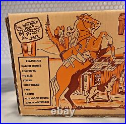 Vintage 1950s Marx Roy Rogers Double R Bar Ranch Play Set EMPTY BOX ONLY