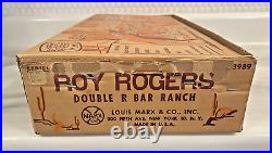 Vintage 1950s Marx Roy Rogers Double R Bar Ranch Play Set EMPTY BOX ONLY