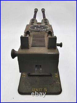 Vintage 1950s Marx US Army Anti-Aircraft Metal Moving Machine Gun Good Condition