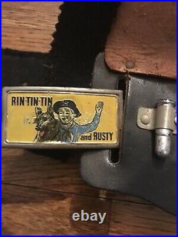 Vintage 1950s Rin Tin Tin Holster Set, Great Condition