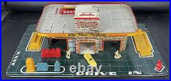Vintage 1950s Tin Marx 24 Hr Service Station Car Mechanic withAccessories READ