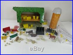 Vintage 1951 MARX Modern Farm Set almost complete Original Box & Paper Packaging