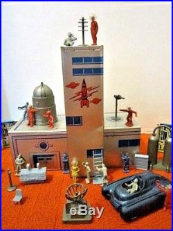 Vintage 1952 Marx Tom Corbett Space Academy Play Set In Box Not Complete Toy