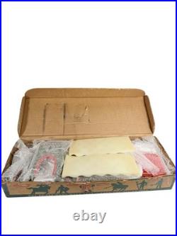 Vintage 1953 Marx Medieval Castle Fort Playset w Box Knights Horses Cannon