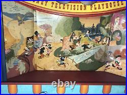 Vintage 1955 Marx Disney Television Playhouse Theater 30+ pcs Rare Script VG