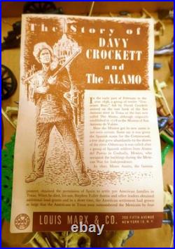 Vintage 1955 Marx Official Davy Crockett At The Alamo Playset No. 3544