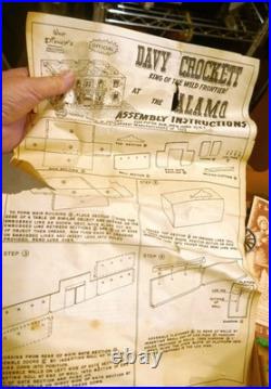 Vintage 1955 Marx Official Davy Crockett At The Alamo Playset No. 3544