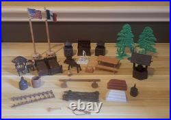 Vintage 1955 Marx Official Davy Crockett At The Alamo Playset No. 3544 RARE FIND