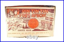 Vintage 1956 Marx Rin Tin Tin Fort Apache Series 1000 Western Play Set & Box