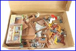 Vintage 1956 Marx Rin Tin Tin Fort Apache Series 1000 Western Play Set & Box