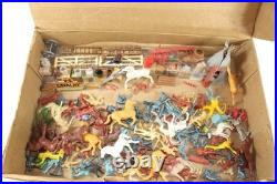 Vintage 1956 Marx Rin Tin Tin Fort Apache Series 1000 Western Play Set & Box