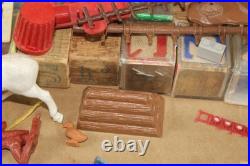 Vintage 1956 Marx Rin Tin Tin Fort Apache Series 1000 Western Play Set & Box