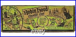 Vintage 1956 Marx Robin Hood Sherwood Forest Medieval Castle Playset withBox EX