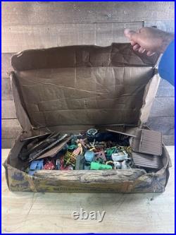 Vintage 1956 Marx Toys Rin Tin Tin Fort Apache Playset with Box