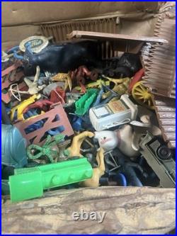 Vintage 1956 Marx Toys Rin Tin Tin Fort Apache Playset with Box