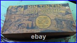 Vintage 1956 Marx Toys Rin Tin Tin Fort Apache Playset with Box. WOW