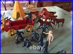 Vintage 1956 Marx Toys Rin Tin Tin Fort Apache Playset with Box. WOW