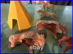 Vintage 1956 Marx Toys Rin Tin Tin Fort Apache Playset with Box. WOW