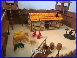 Vintage 1956 RIN TIN TIN, FORT APACHE, MARX Play Set, Series 500, #3657, WithBox