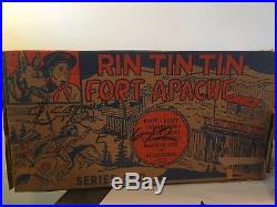 Vintage 1956 RIN TIN TIN, FORT APACHE, MARX Play Set, Series 500, #3657, WithBox